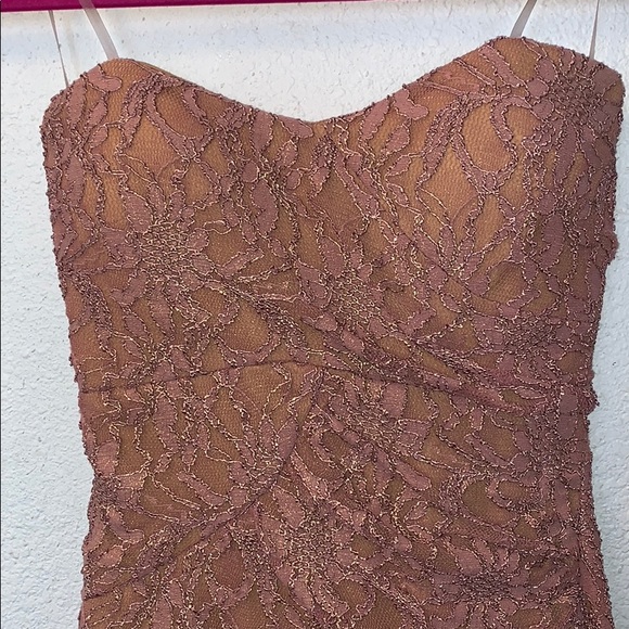 Lace Rose Gold Dress - Picture 4 of 4